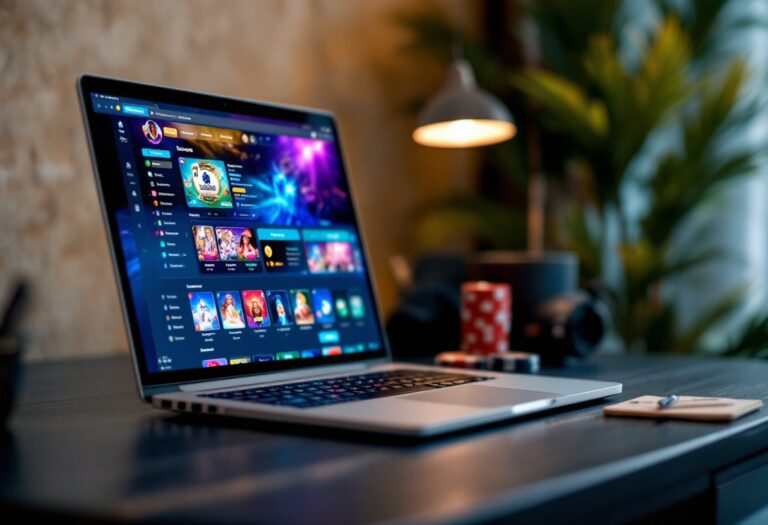 Un'immagine che rappresenta l'unione tra casinò e videogiochi